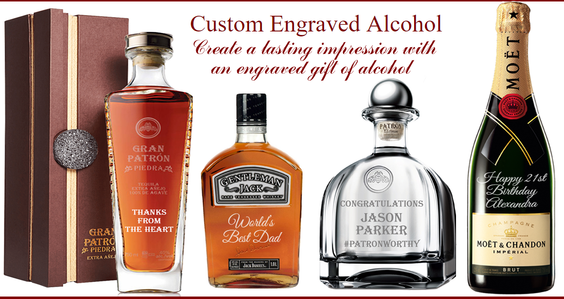 Engraved Alcohol, Wine & Champagne